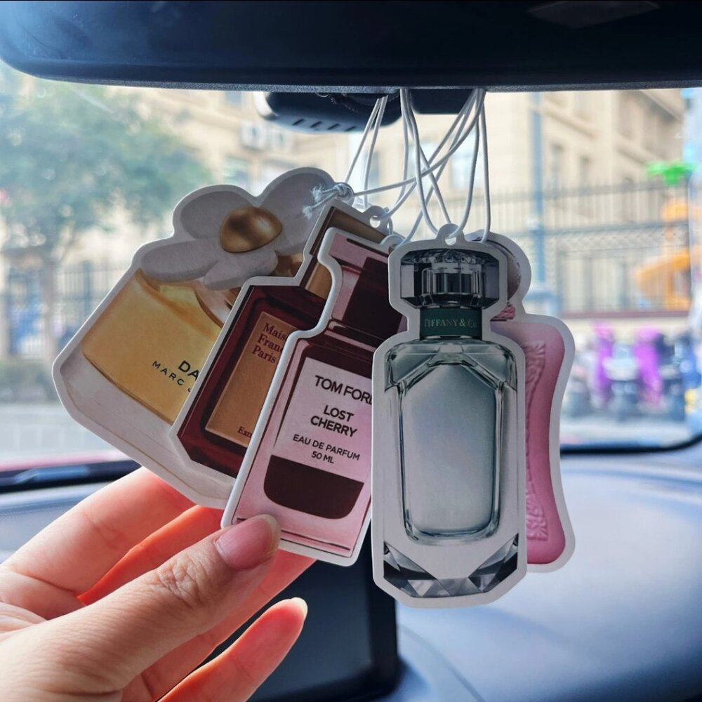 Luxury Inspired Perfume Bottle Car Air Fresheners – Designer Dupe Style Hanging